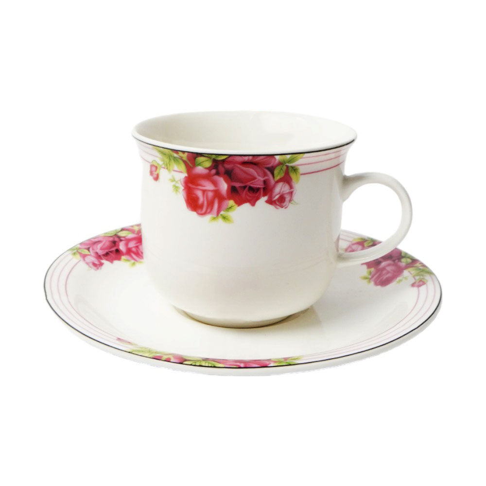 CUP & SAUCER BONE CHINA MG5041 (Pack 6)