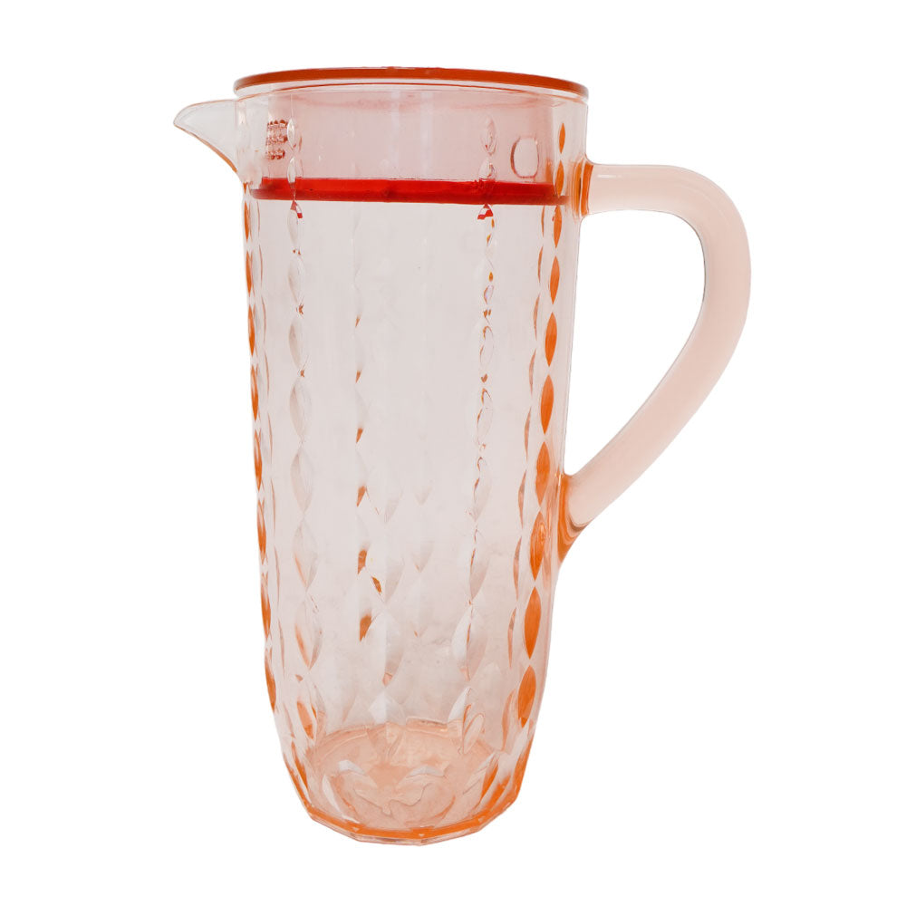 JUG ACRYLIC WATER DROP CUT AC109-02 PINK