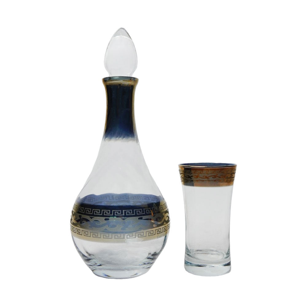 DECANDER SET 7PC PSB HAND CUT GOLD AZUR 97055-HGB005