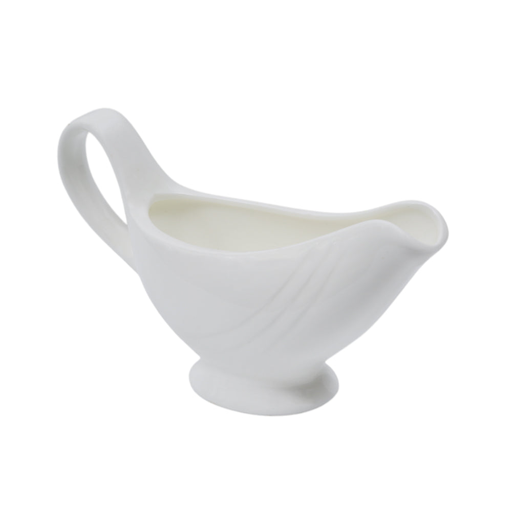 SAUCE BOAT PORCELAIN WHITE IR 350 ML AL