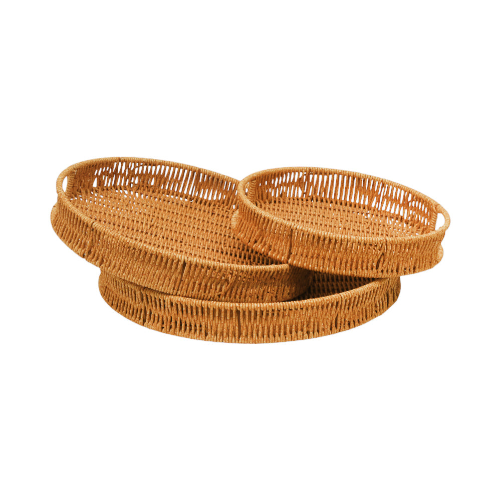 TRAY SET 3PC CANE ROUND IR 1365-5