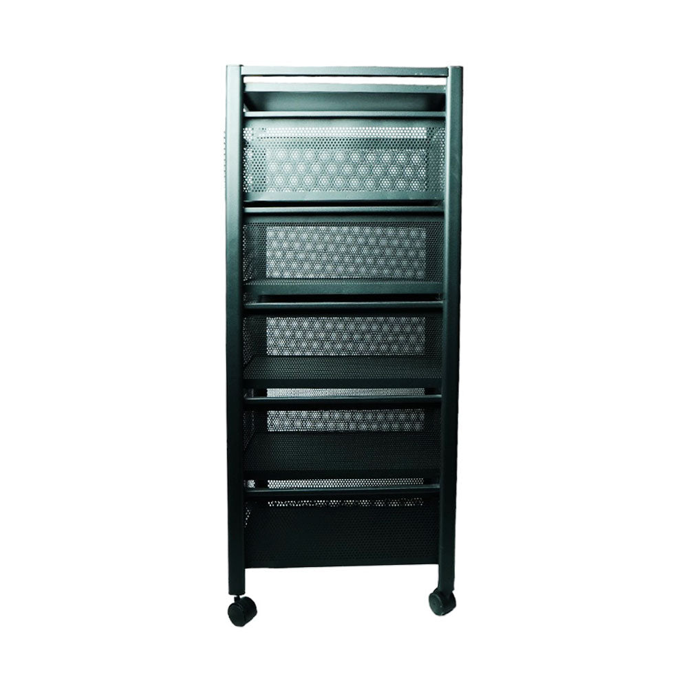 KITCHEN TROLLEY 5TIRE SQUARE METAL DRAWER STYLE