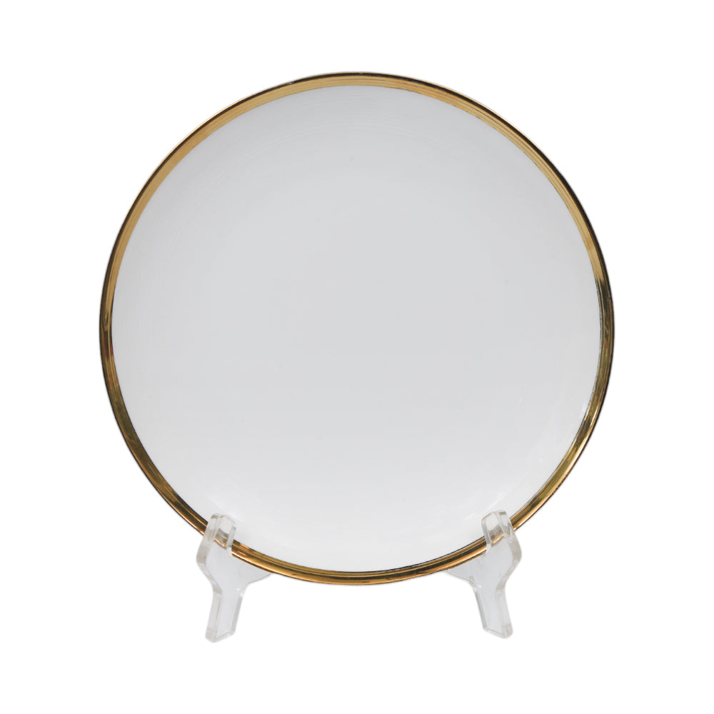 PLATE QUARTER WHITE PORCELAIN ELECTRO 8INCH IR HS-DD