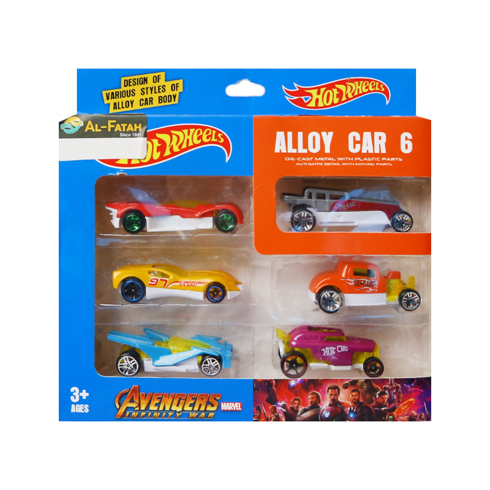 324-185 HOT WHEEL ALLOY DINKEY 6PC IR