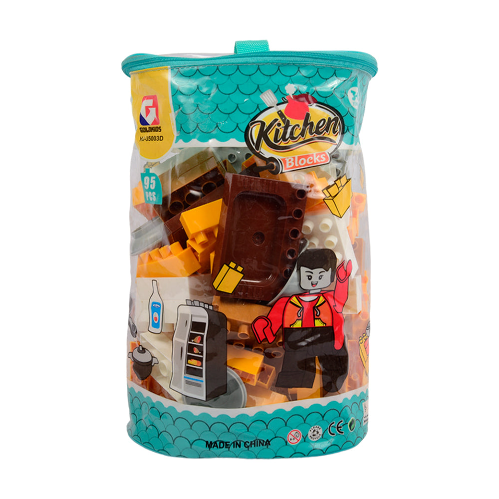 HJ-35003D KITCHEN BLOCKS SET IN BAG 95PC IR