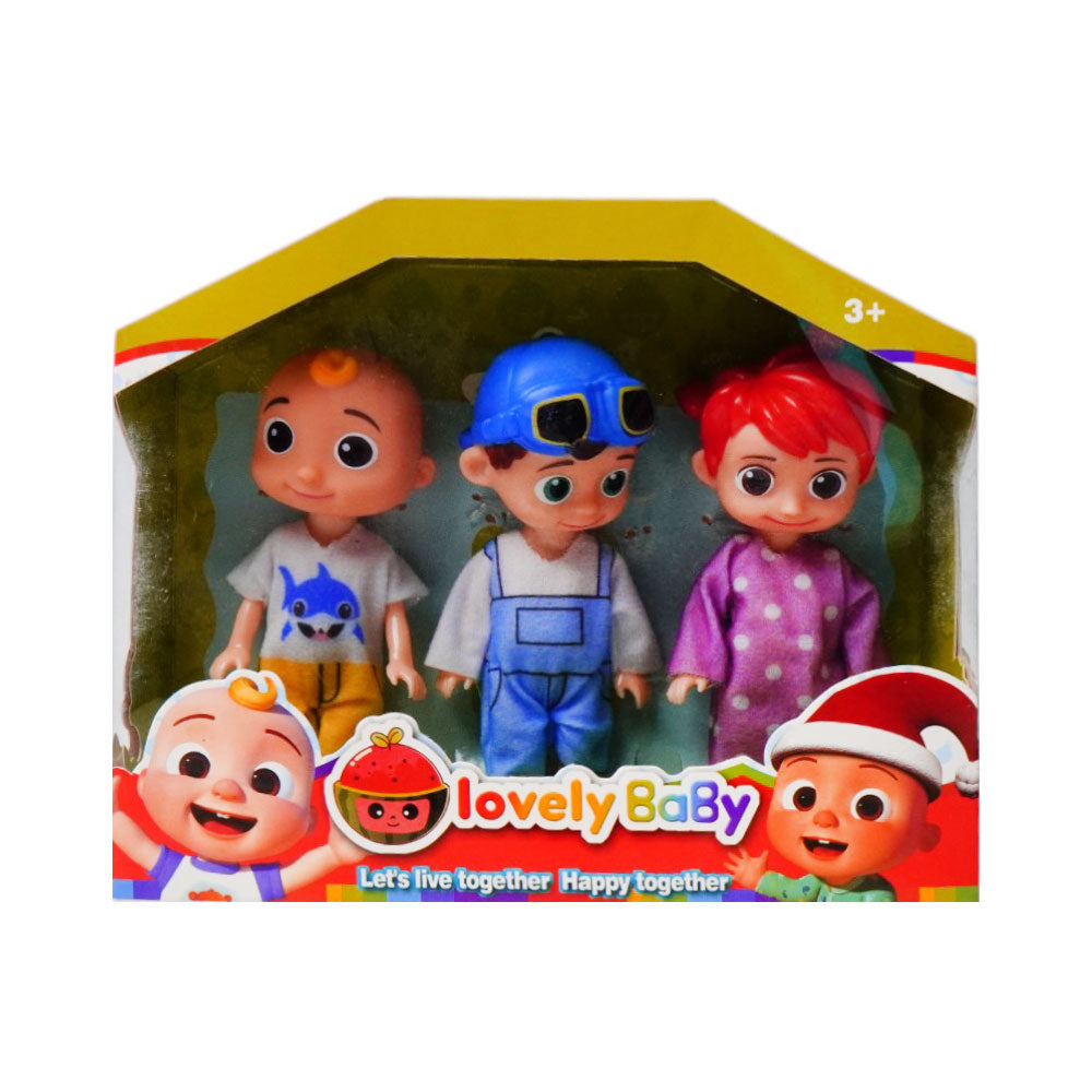 8813 LOVELY BABY 3PC DOLL SET A.I