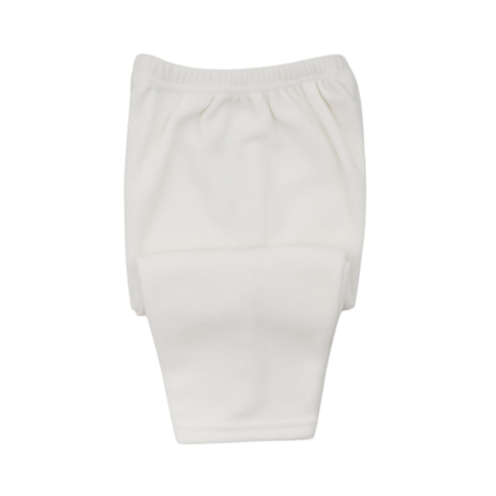 FLEECE PAJAMA WHITE MW-23 01 FPP-407