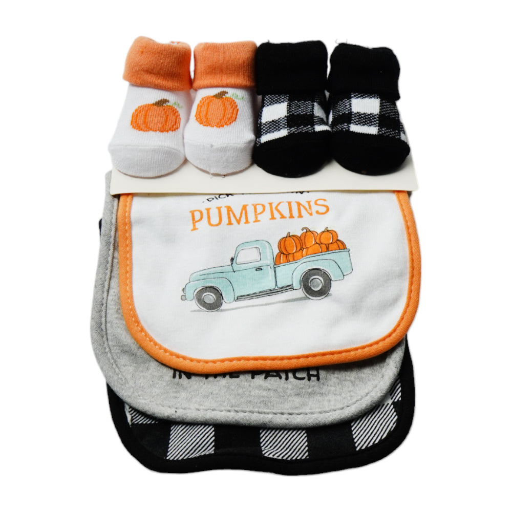 BABY BIB 3PC PACK WITH 2 PAIR BOOTIES MS-23 BA-017