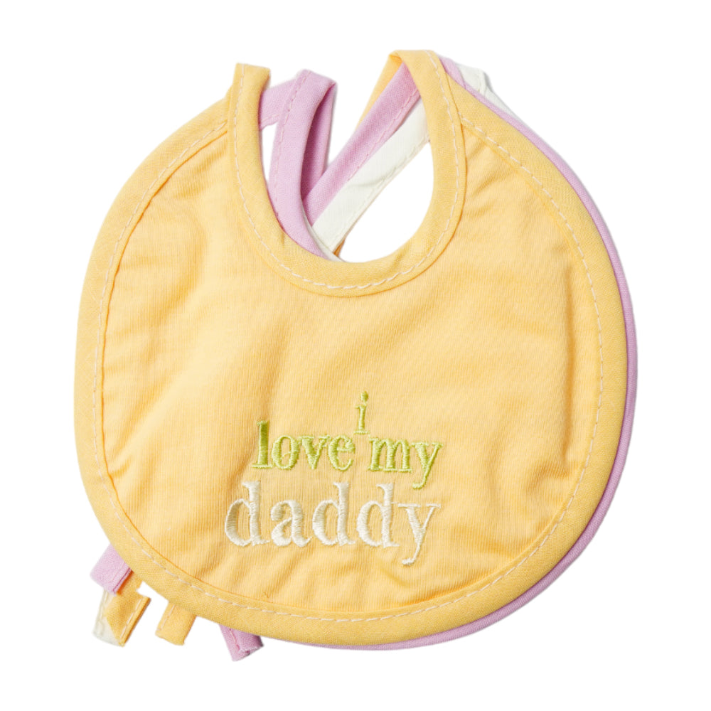 BABY BIB 3PC SET ROUND EMB MZS-23 0 SIZE BRP51