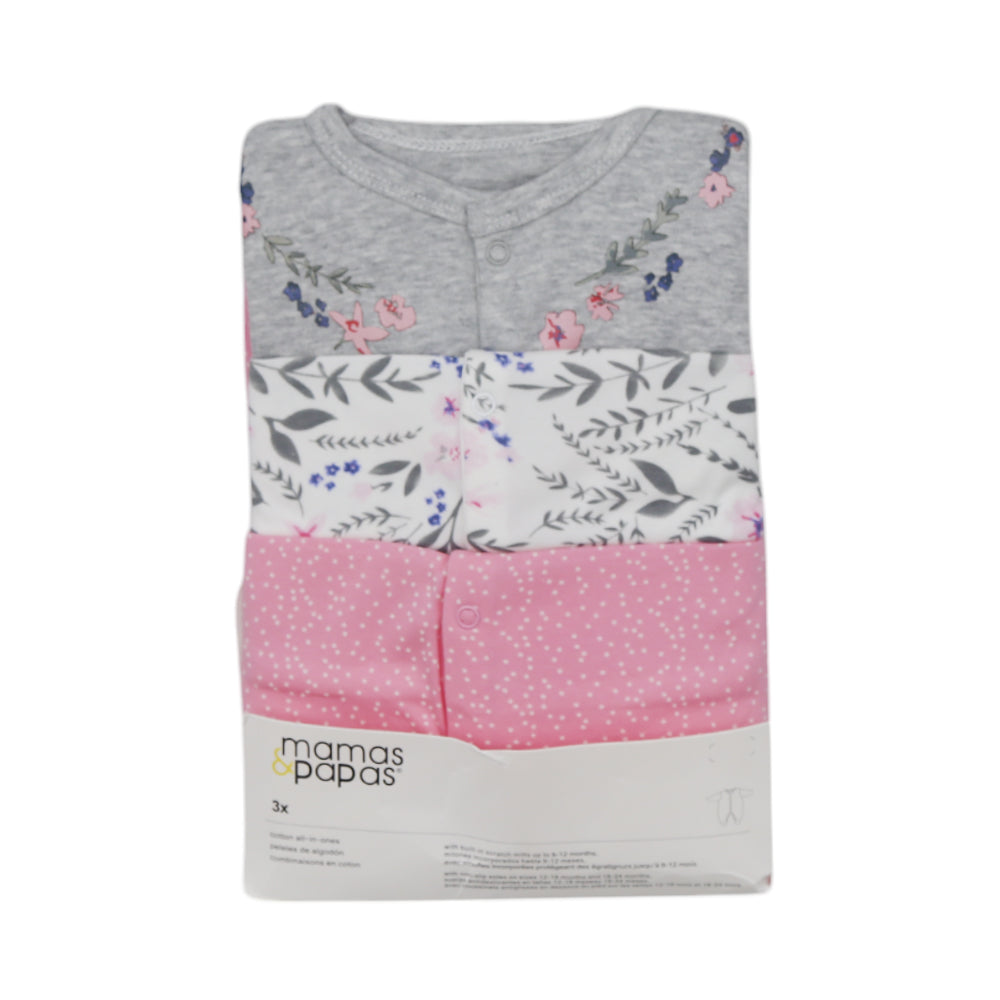 GIRLS L/S 3PC SLEEP SUIT M&P MDW-23 9-12M CHI MP01