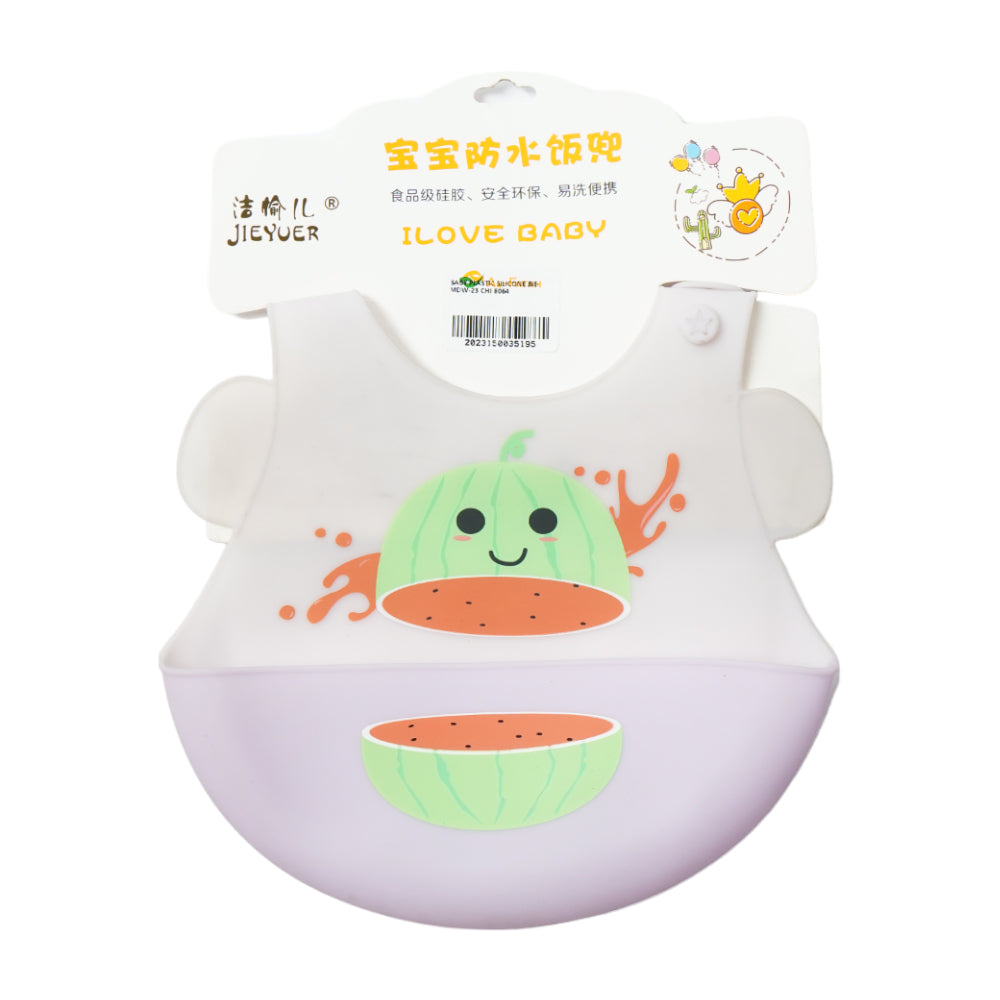 BABY PLASTIC SILICONE BIB MDW-23 CHI 8064
