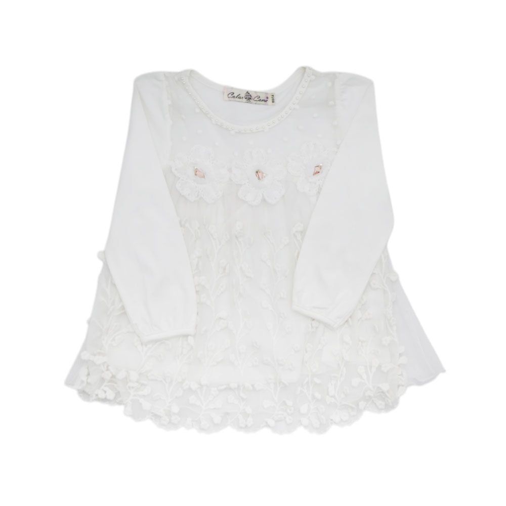 GIRLS L/S FANCY BLOUSE MDW-23 2-3 YEAR CHI 5307