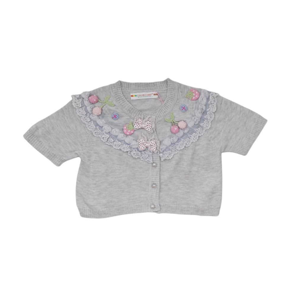 GIRLS S/S CARDIGON SWEATER MDW-23 2-3 YEAR CHI 1178A