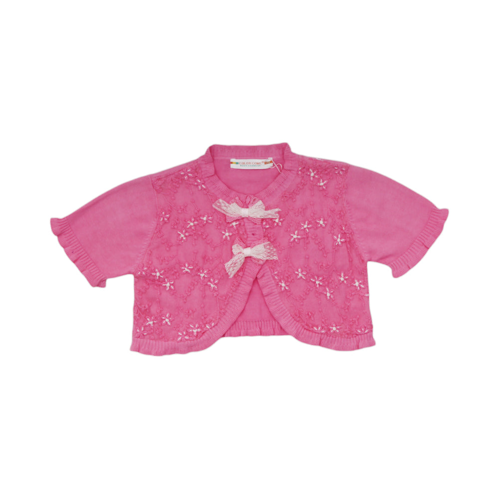 GIRLS S/S CARDIGON SWEATER MDW-23 3-4 YEAR CHI 1179A