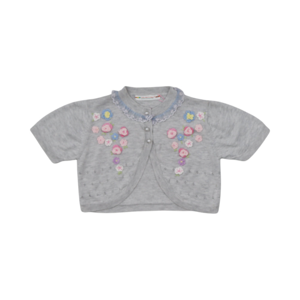 GIRLS S/S CARDIGON SWEATER MDW-23 4-5 YEAR CHI 1171A