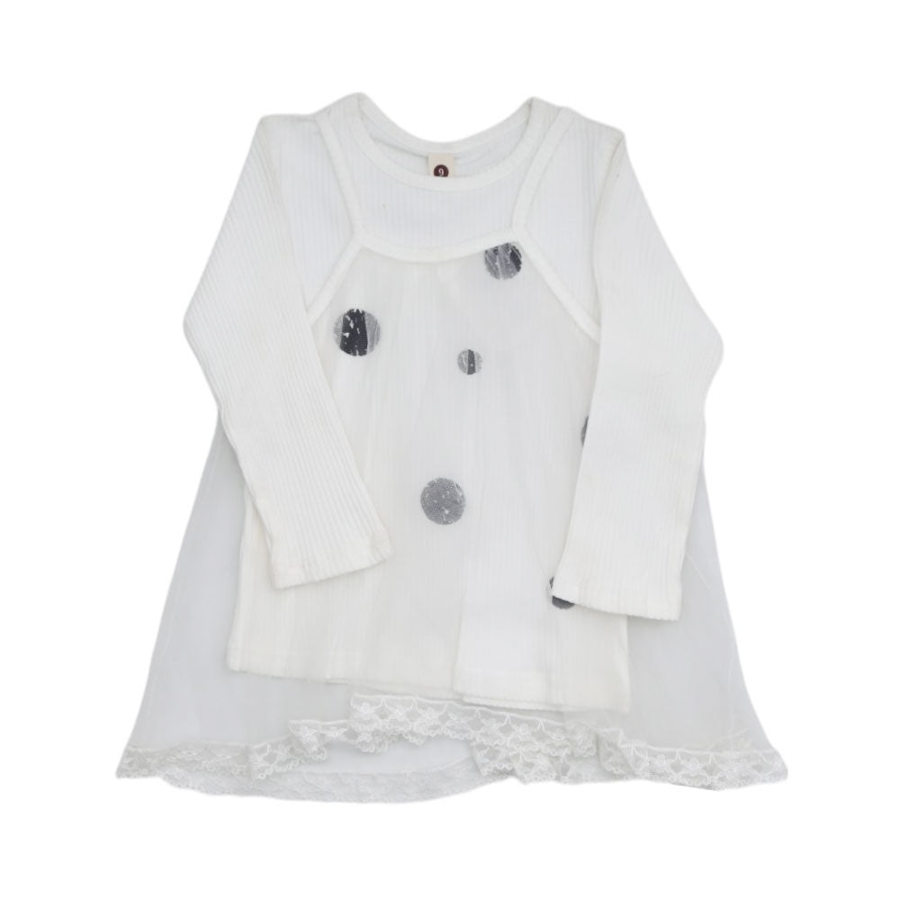 GIRLS L/S BLOUSE MZS-23 3-4 YEAR 0011