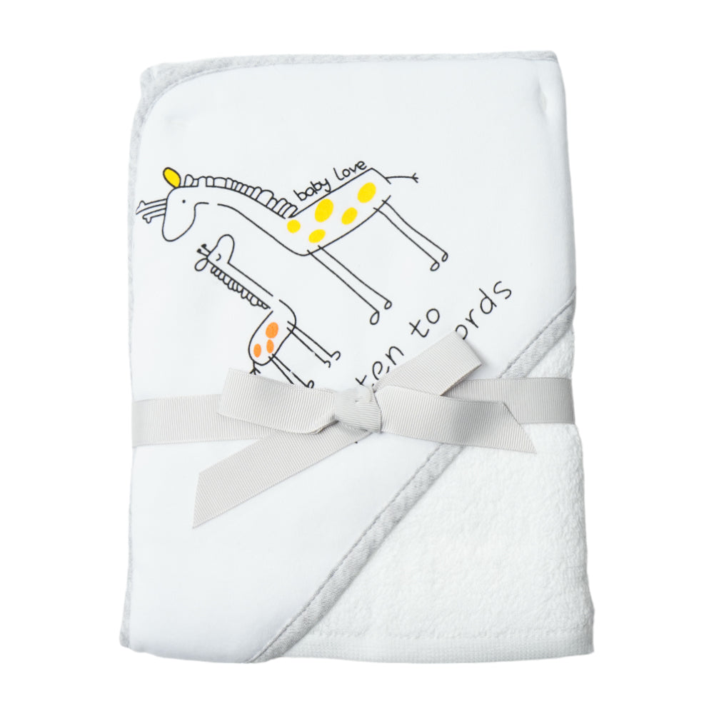 BABY BATH TOWEL HOODED MDW-23 CHI CLTW044-W