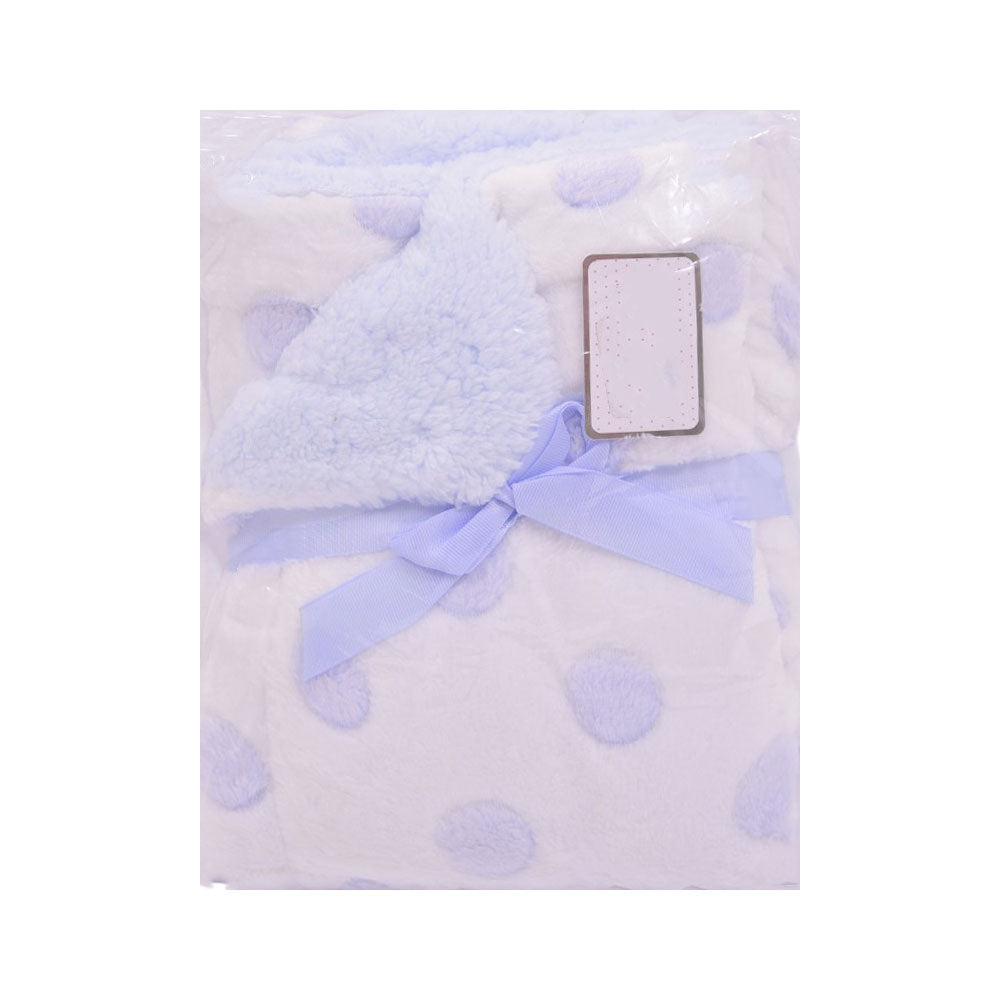 BABY FLEECE WRAPPING SHAWL MDW-23 CHI CLBL48-BLUE