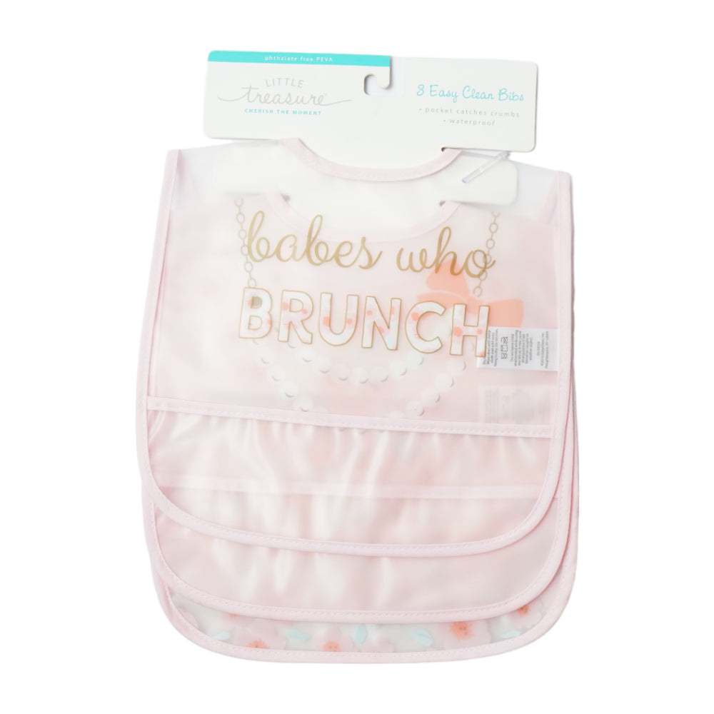 BABY PLASTIC BIB 3PC PACK MDW-23 CHI 75563CH