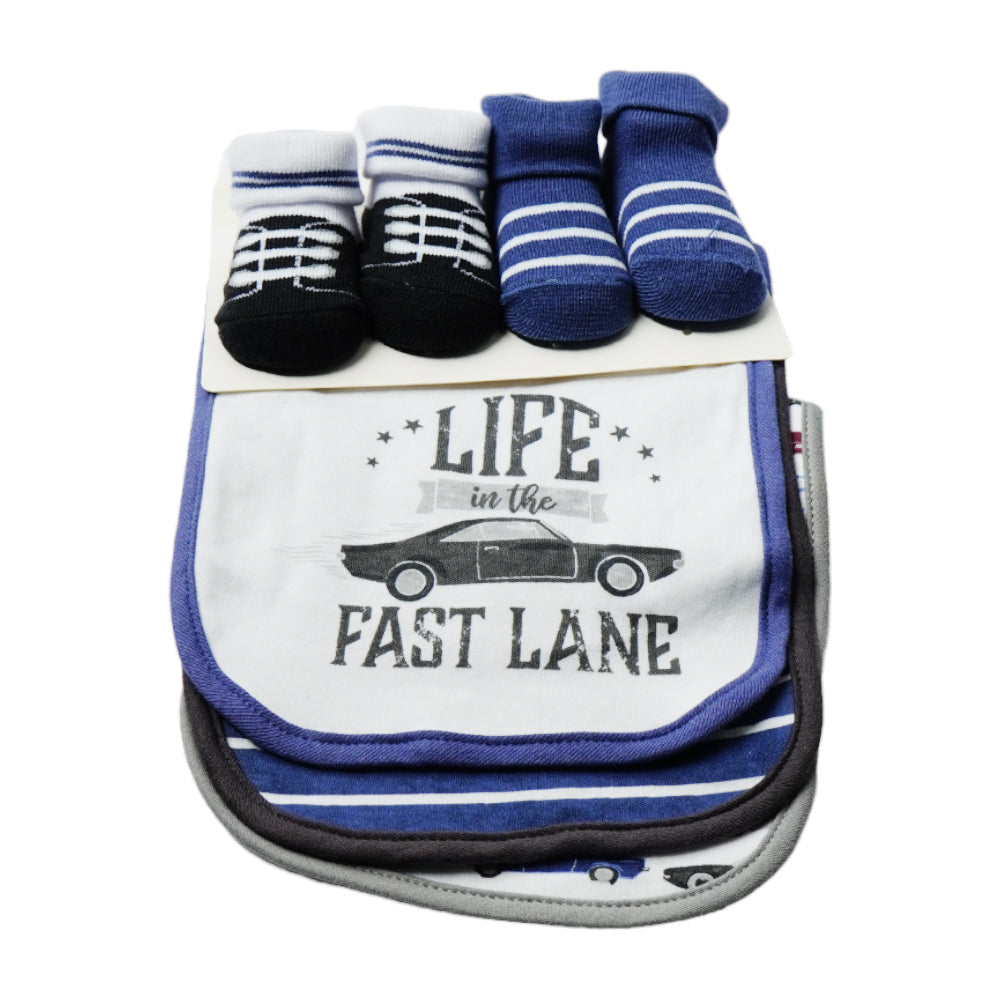 BABY BIB 3PC PACK WITH 2 PAIR BOOTIES MDW-23 CHI 56255