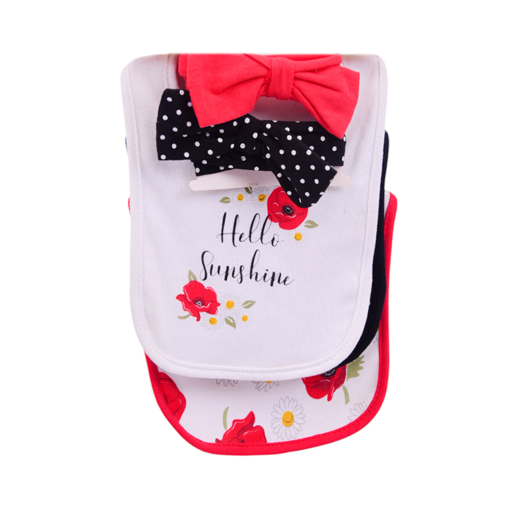 BABY BIB 3PC PACK WITH 2 HEAD BAND MDW-23 CHI 17616