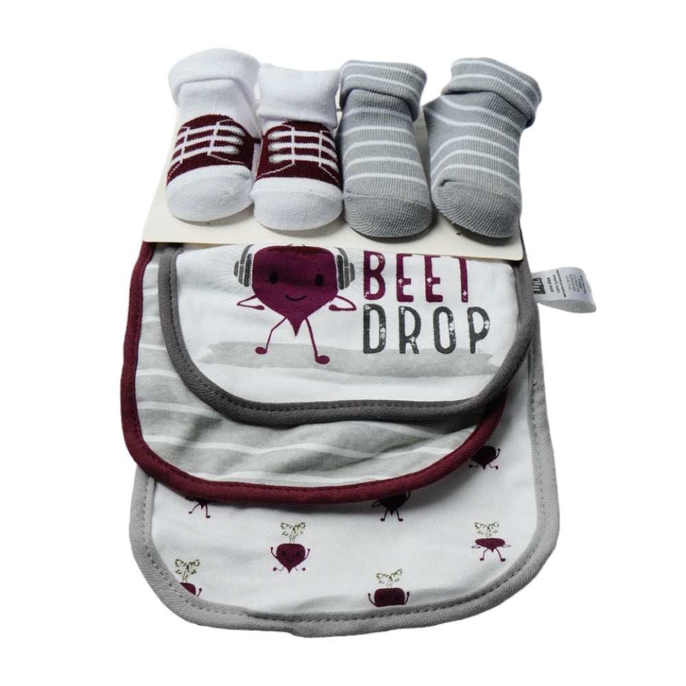BABY BIB 3PC PACK WITH 2 PAIR BOOTIES MDW-23 CHI 56181