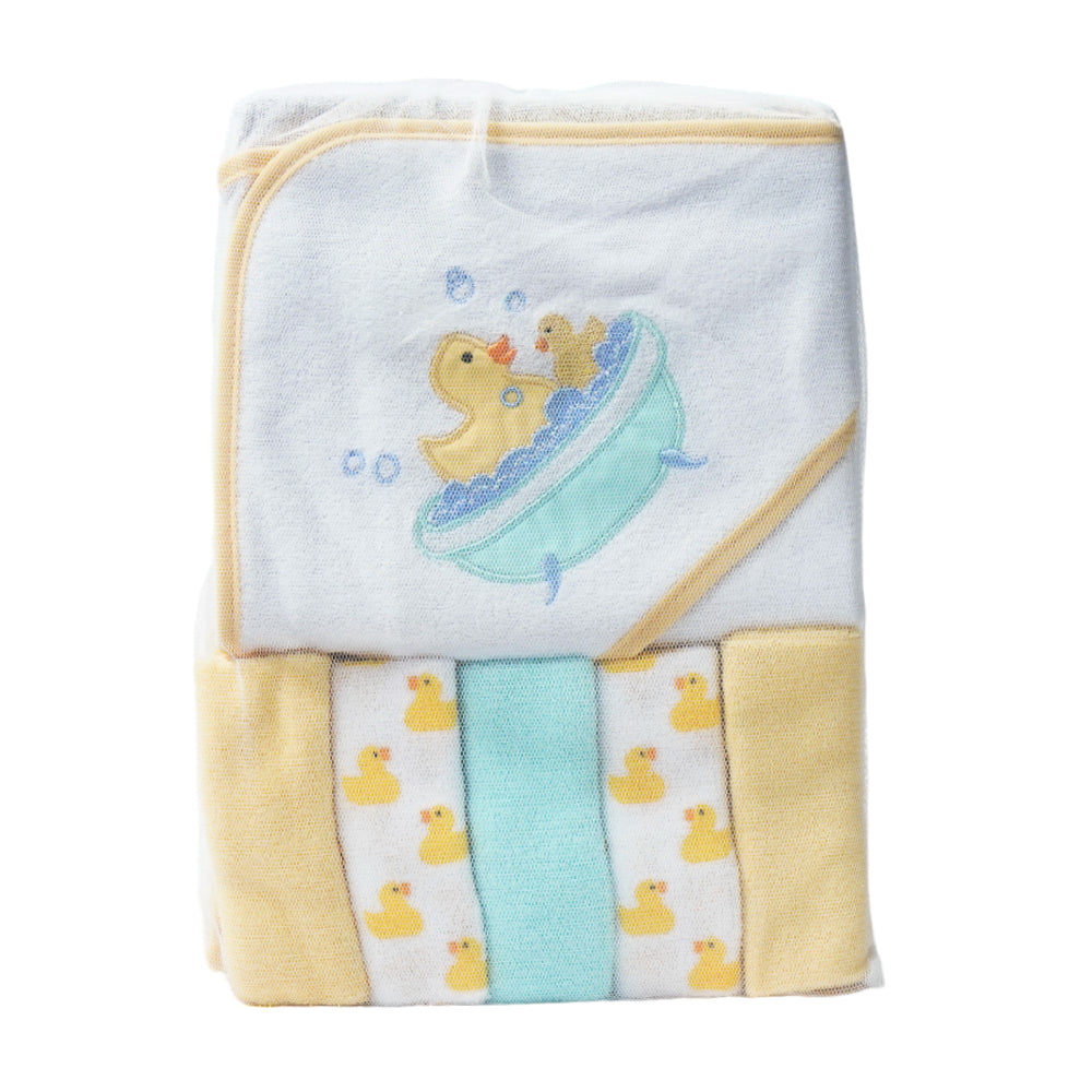 BABY BATH TOWEL HOODED W 5PC FACE TOWEL MDW-23 CHI 05287
