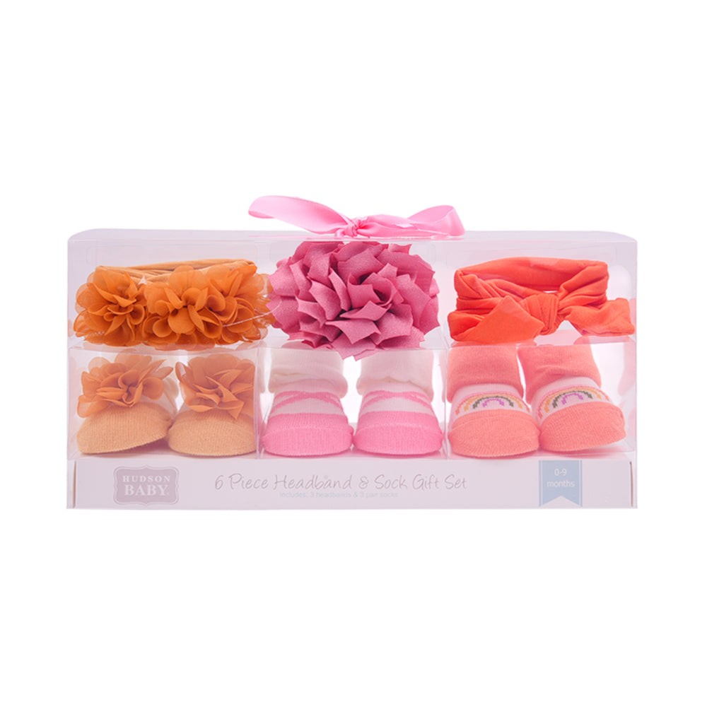 BABY BOOTIES 3 PAIR WITH 3 HEAD BAND MDW-23 CHI 13591CH