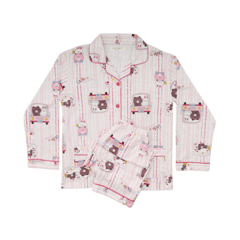GIRLS L/S 2PC SLEEPING SUIT MZW-23 9-10 YEAR 001