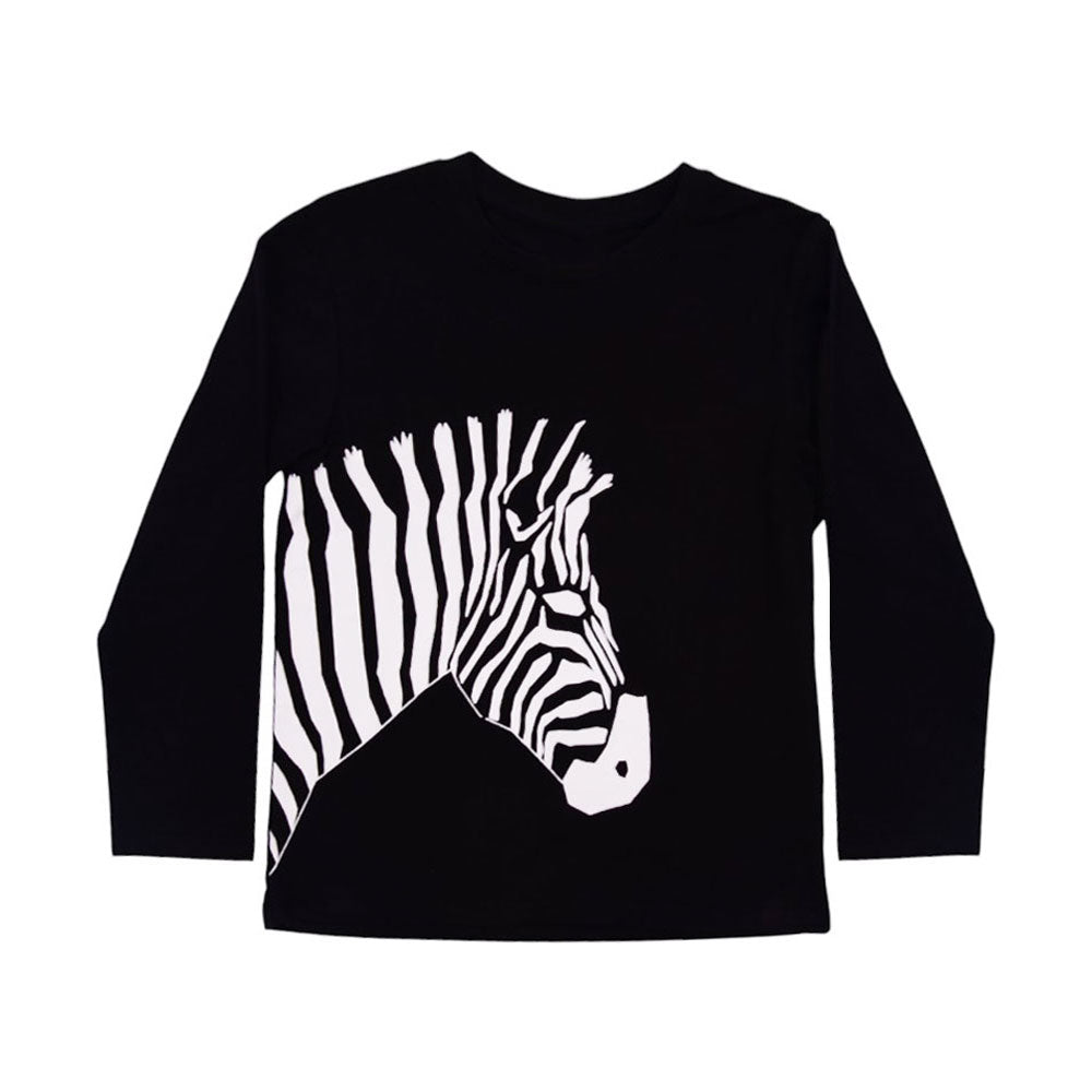 BOYS L/S T-SHIRT HOP & ROLL BLACK MZW-23 6-7 YEAR JB212