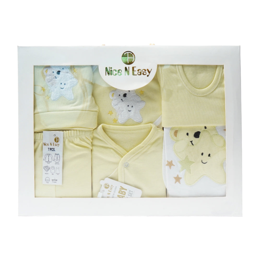 BABY GIFT SET 7PCS NICE & EASY MZW-23 YELLOW