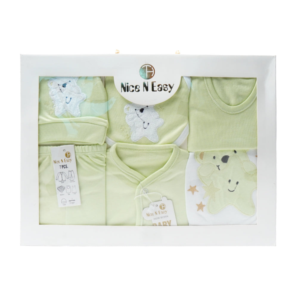 BABY GIFT SET 7PCS NICE & EASY MZW-23 GREEN