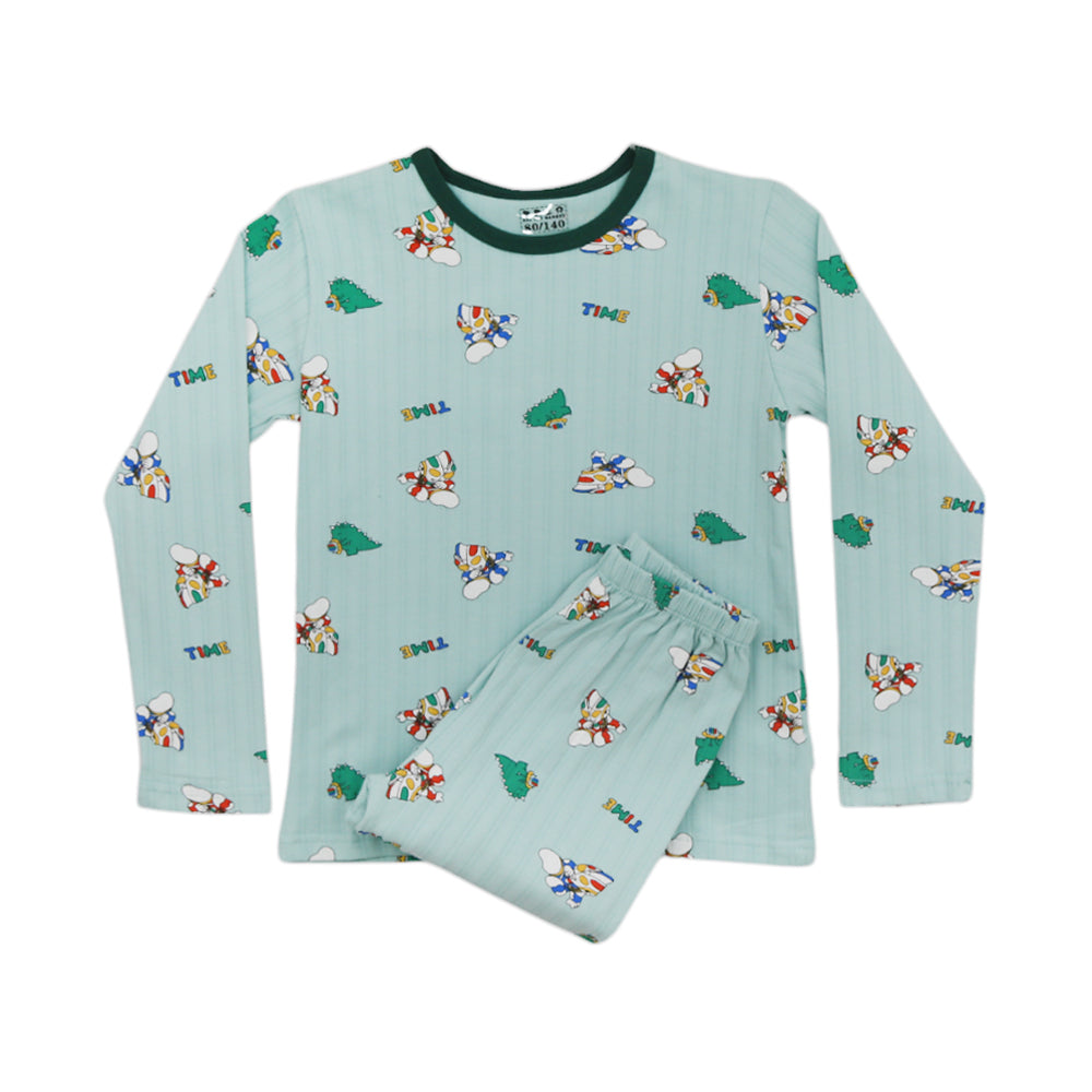 BOYS L/S 2PC SLEEPING SUIT MDW-23 4-5 YEAR 001