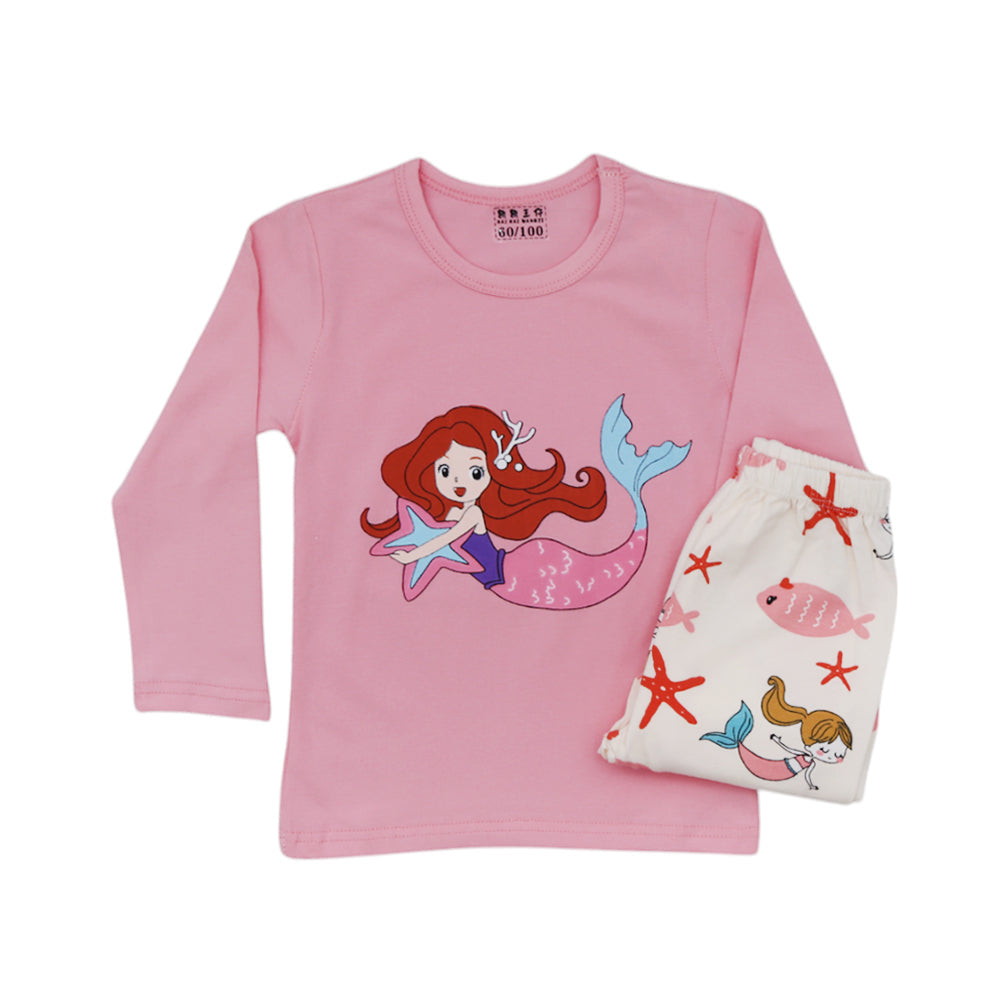 GIRLS L/S 2PC SLEEPING SUIT MDW-23 12-18M 001