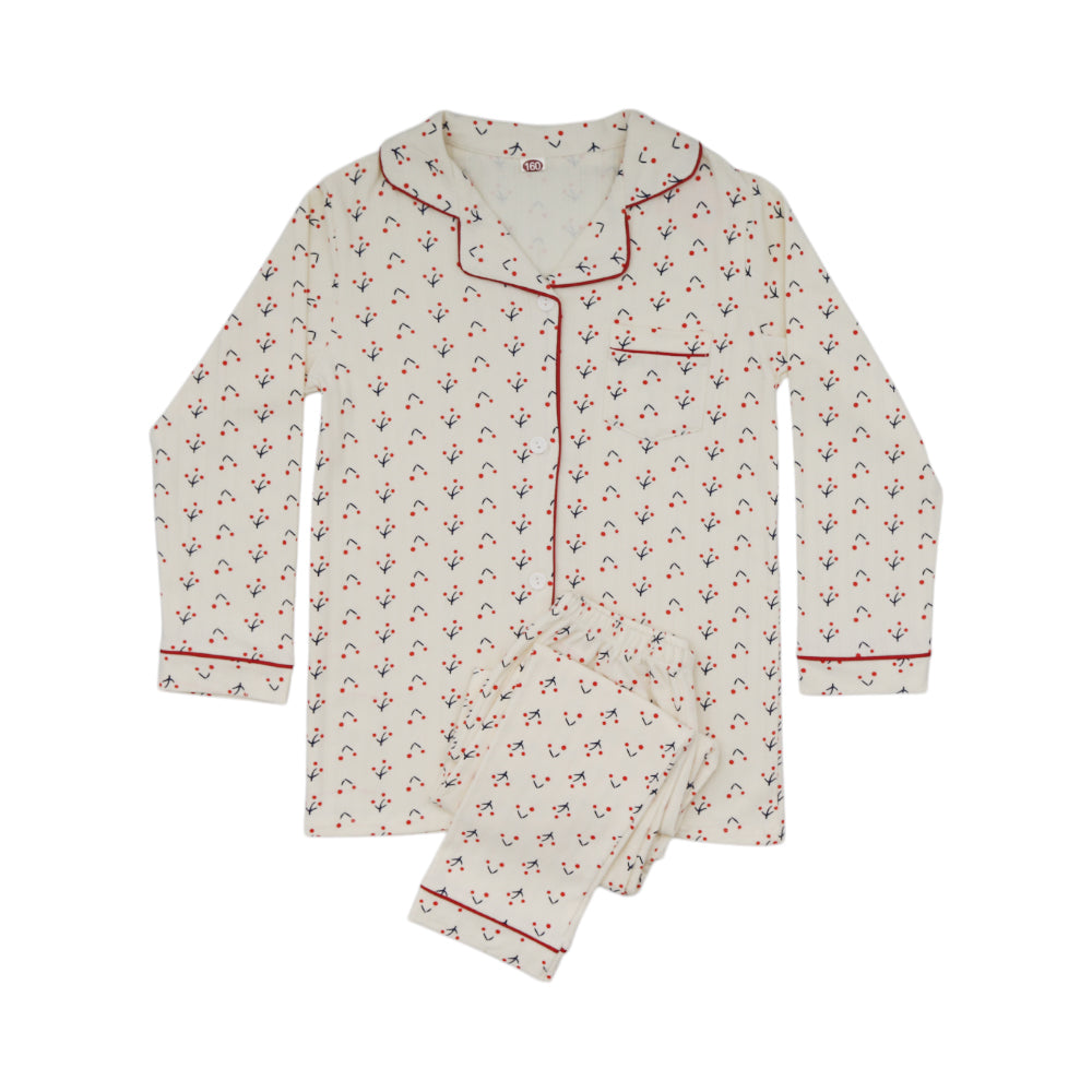 GIRLS L/S 2PC SLEEPING SUIT MDW-23 9-10 YEAR 003