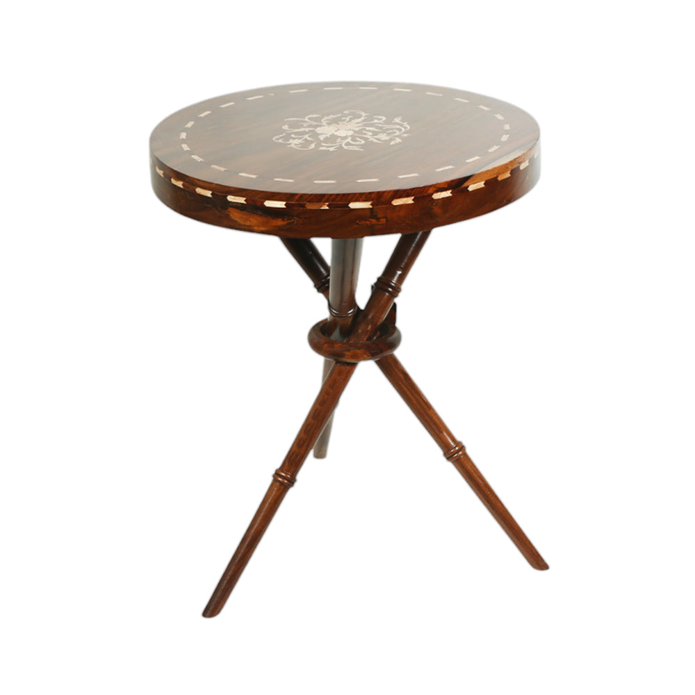 WOODEN TABLE ROUND SOLID-2