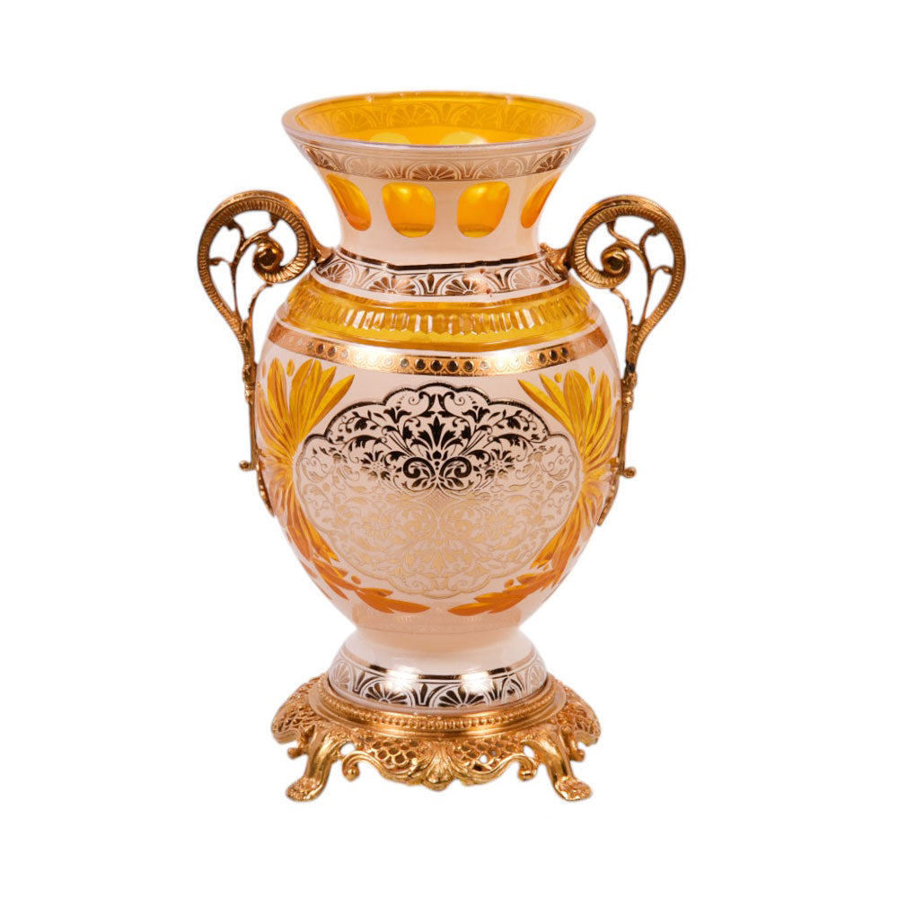 VASE CRYSTAL BRASS IR AB27815-1110 J303-2-H13/A25