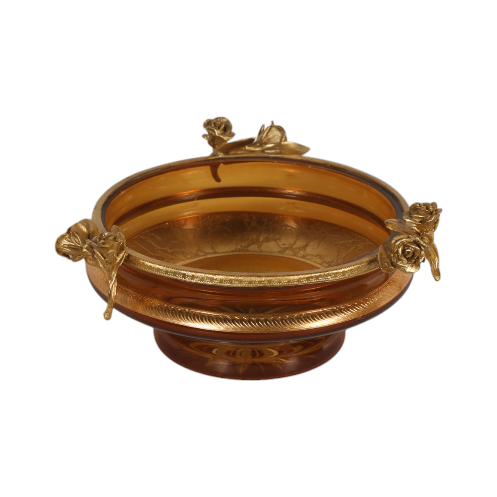 BOWL CRYSTAL BRASS IR E7-B33004-1 JSA05-A19
