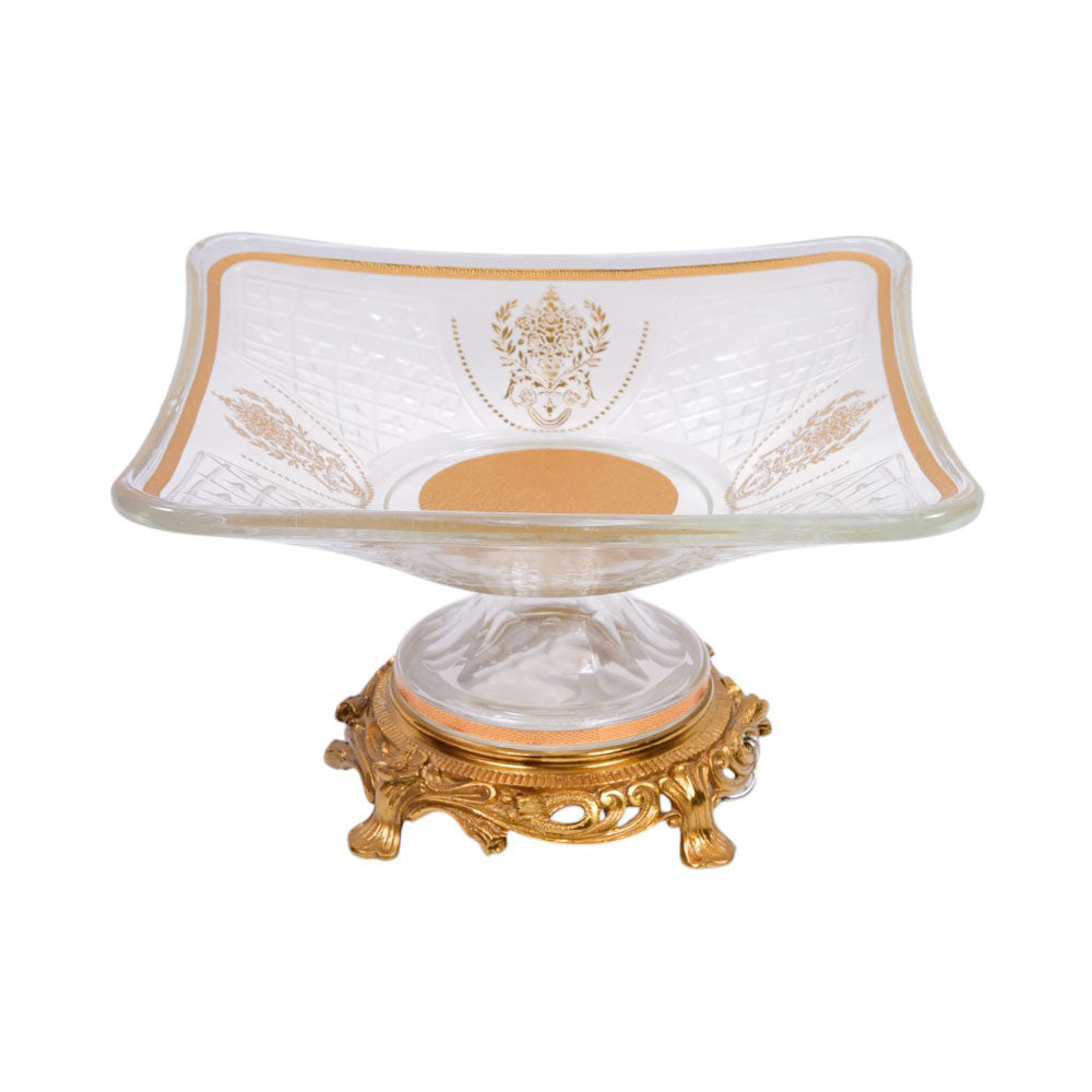 DISH CRYSTAL BRASS IR E8-P5003-2 JSC20-20