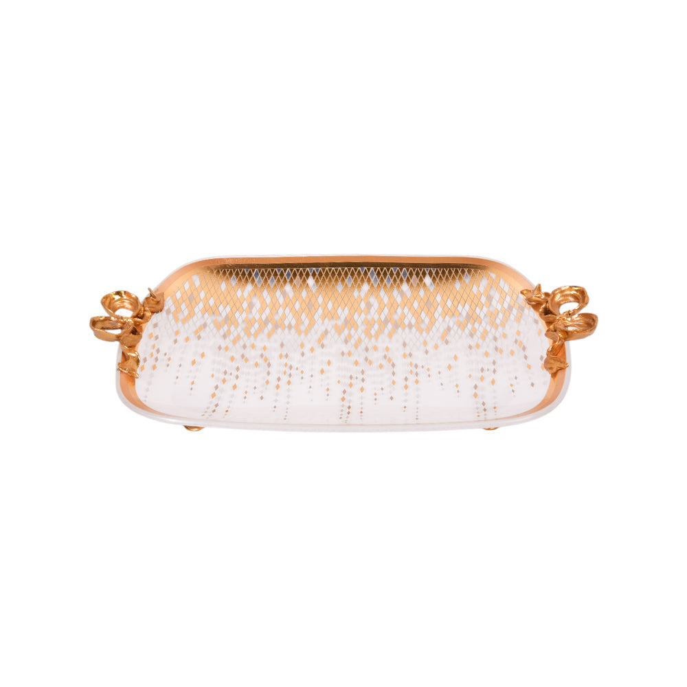 DISH CRYSTAL BRASS IR E8-PK027-4 JS1819-D24-5