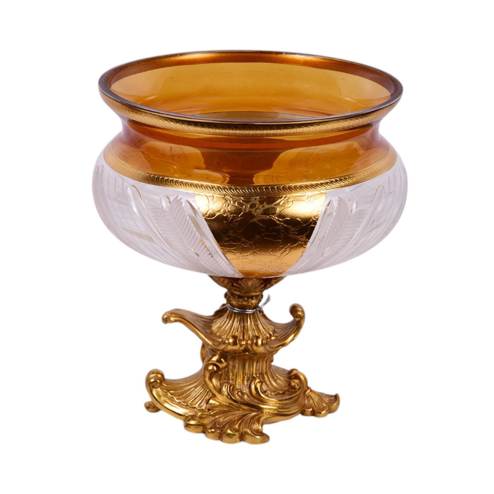 BOWL CRYSTAL BRASS IR E9-B23004-2 JSA05-A19