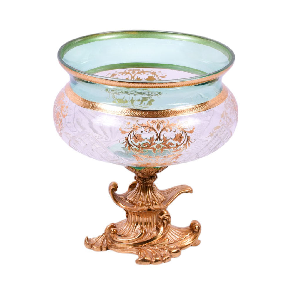 BOWL CRYSTAL BRASS IR E9-B23004-2 J306-558-2