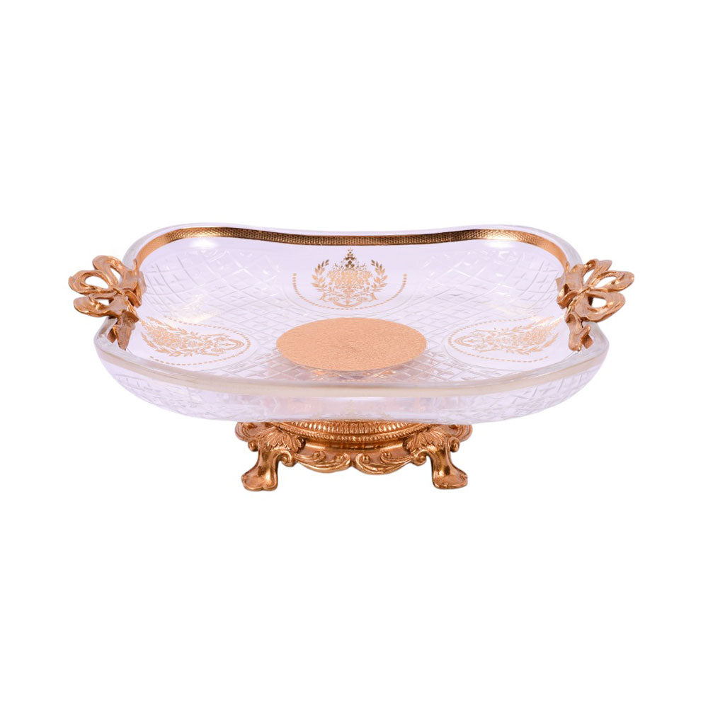 DISH CRYSTAL BRASS IR EP5002-1 JSC20-20