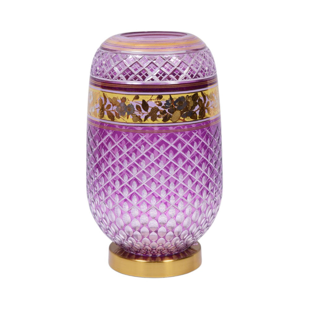 VASE CRYSTAL BRASS IR SA-M80432-1 JSC09-D12-4