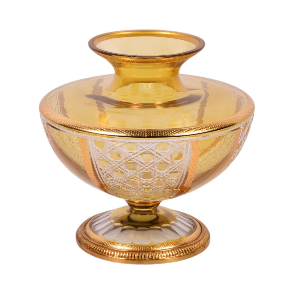 VASE CRYSTAL BRASS IR E9-VGC1108-1 JSB11-26