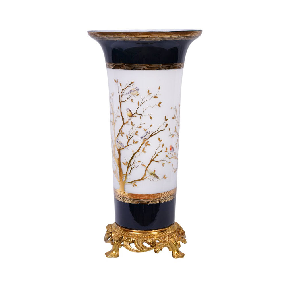 VASE CRYSTAL BRASS IR E8-V1051M-2 JS1818-D25-5