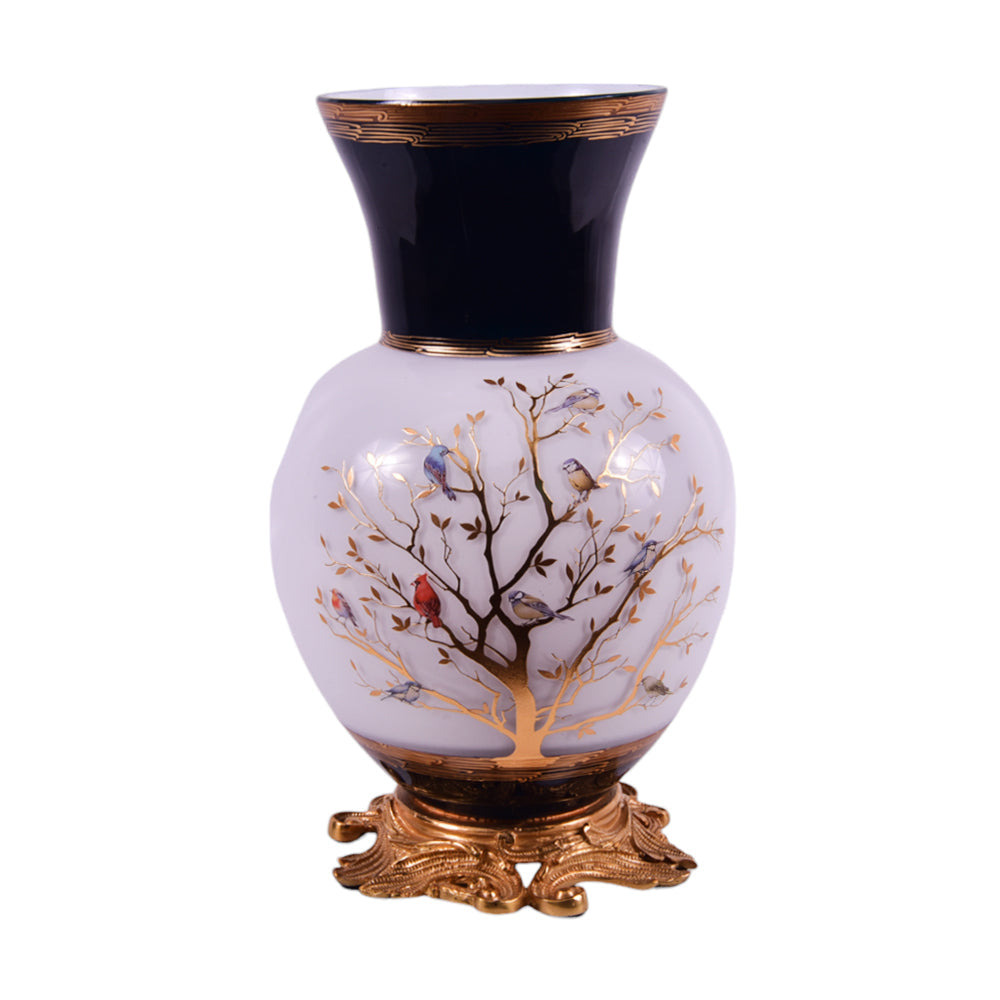 VASE CRYSTAL BRASS IR E8-V1074M-1 JS1818-D25-5