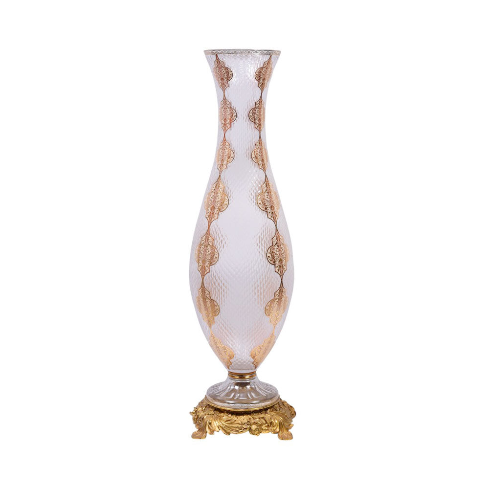 VASE CRYSTAL BRASS IR E8-V1152-1 JSB02-20