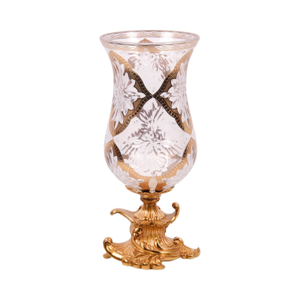 VASE CRYSTAL BRASS IR E9-C5257-1 EAC-151B1-20