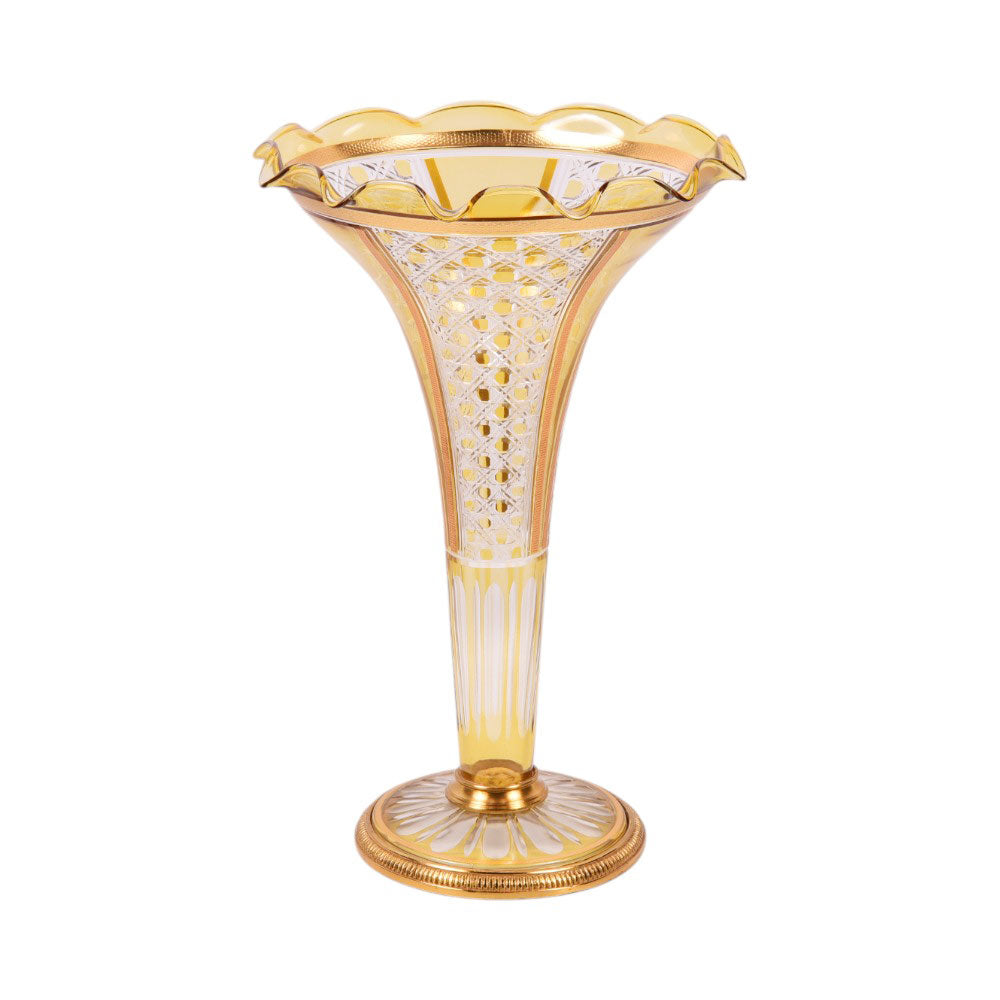 VASE CRYSTAL BRASS IR E9-CG22-1 JSB11-26